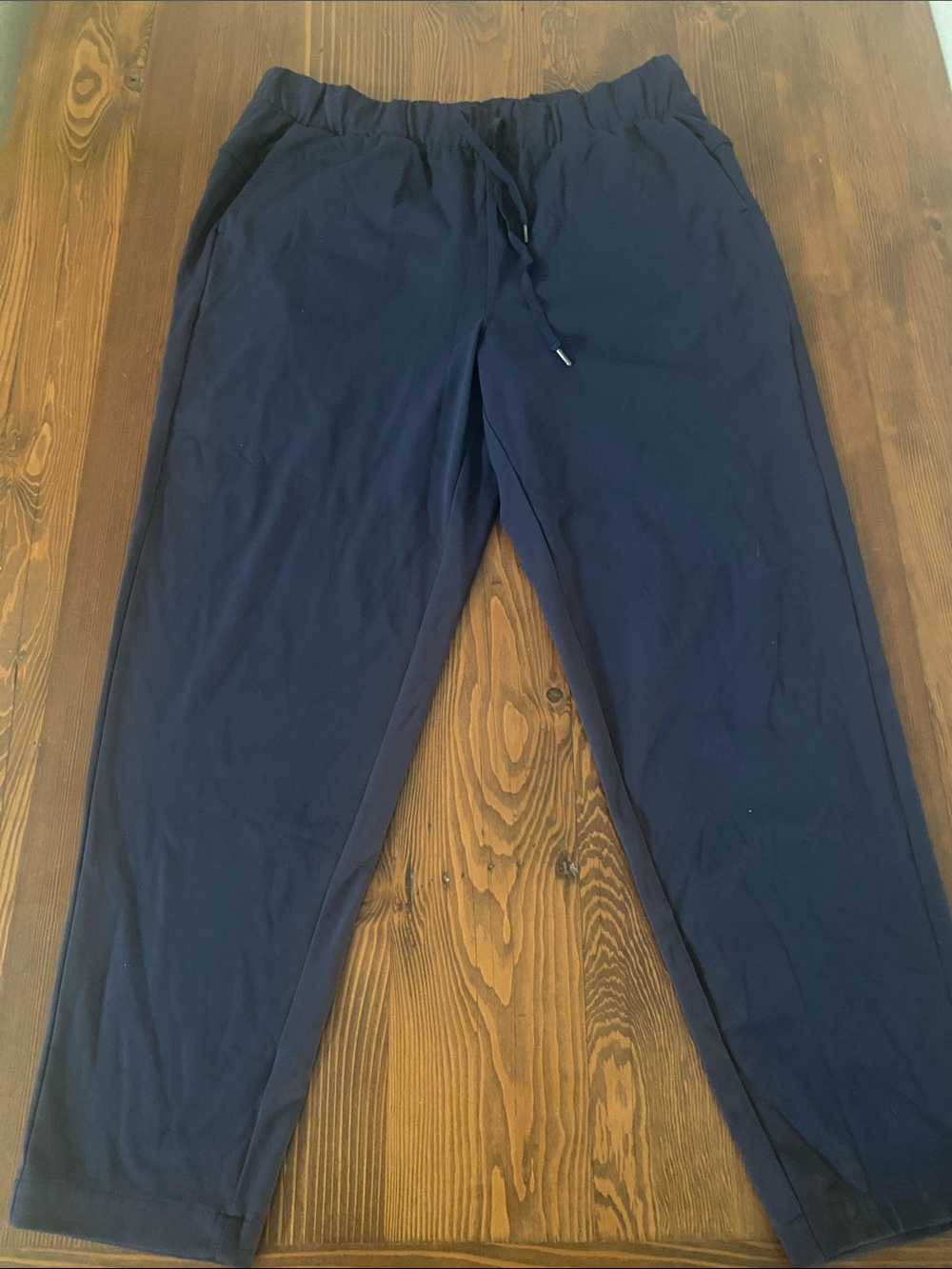 Talbots Navy Drawstring Track Pants